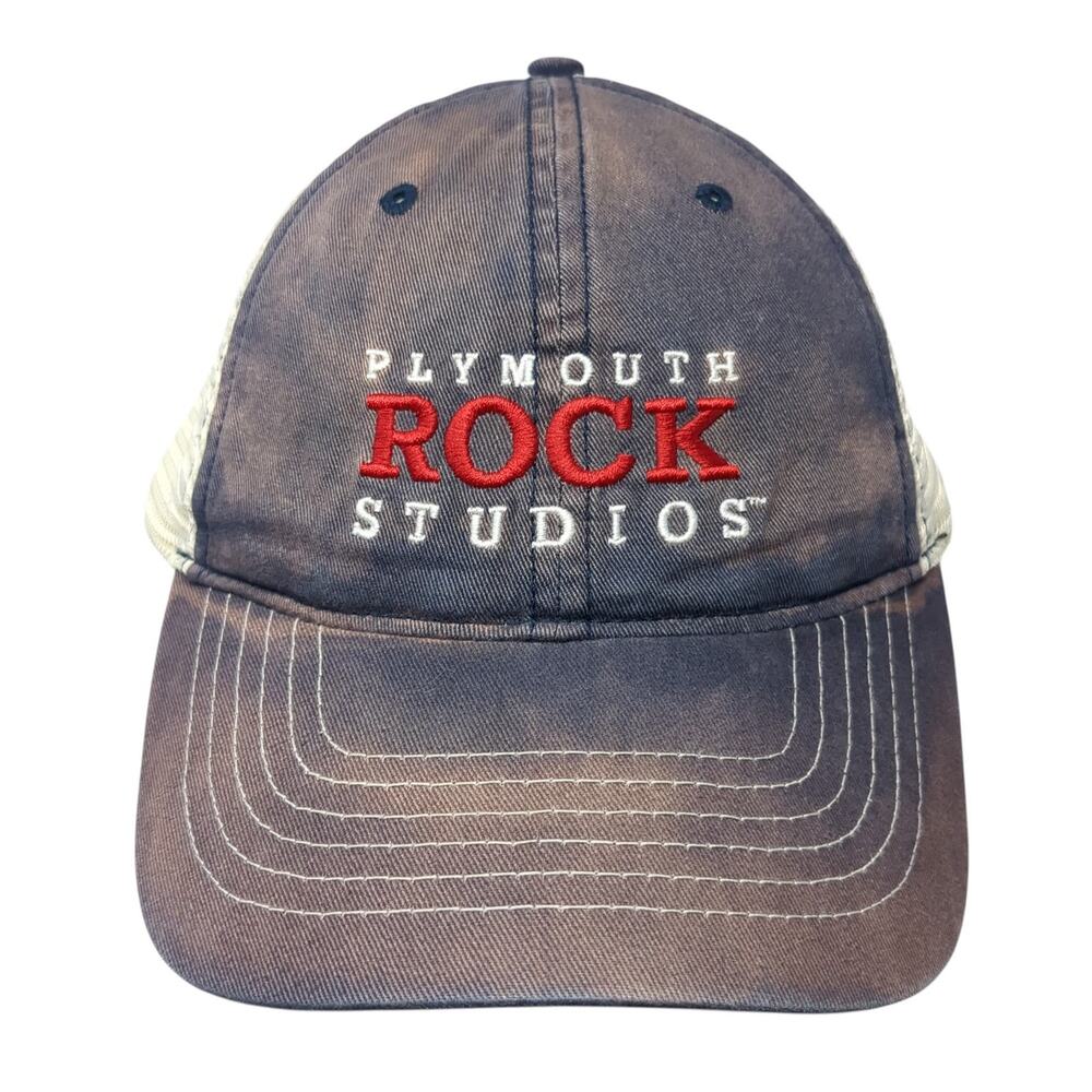 Plymouth Rock Studios Snapback Trucker Hat Blue One Size Ultra Club Classic Hat